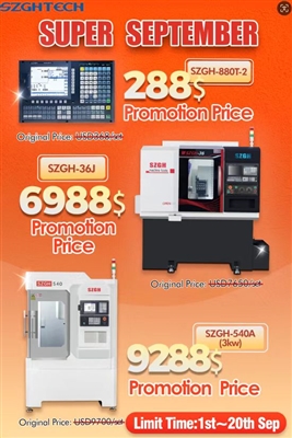 The Super Discount For CNC Purchases Is About To End, Hurry Up And Consult