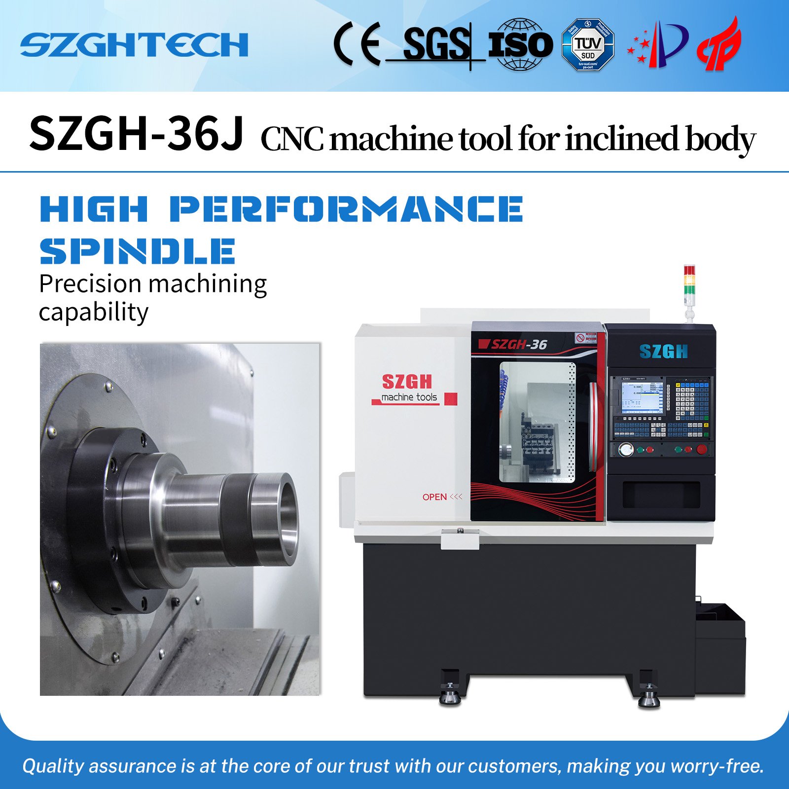 SZGH lathe, milling machine and robot technical services are fully upgraded